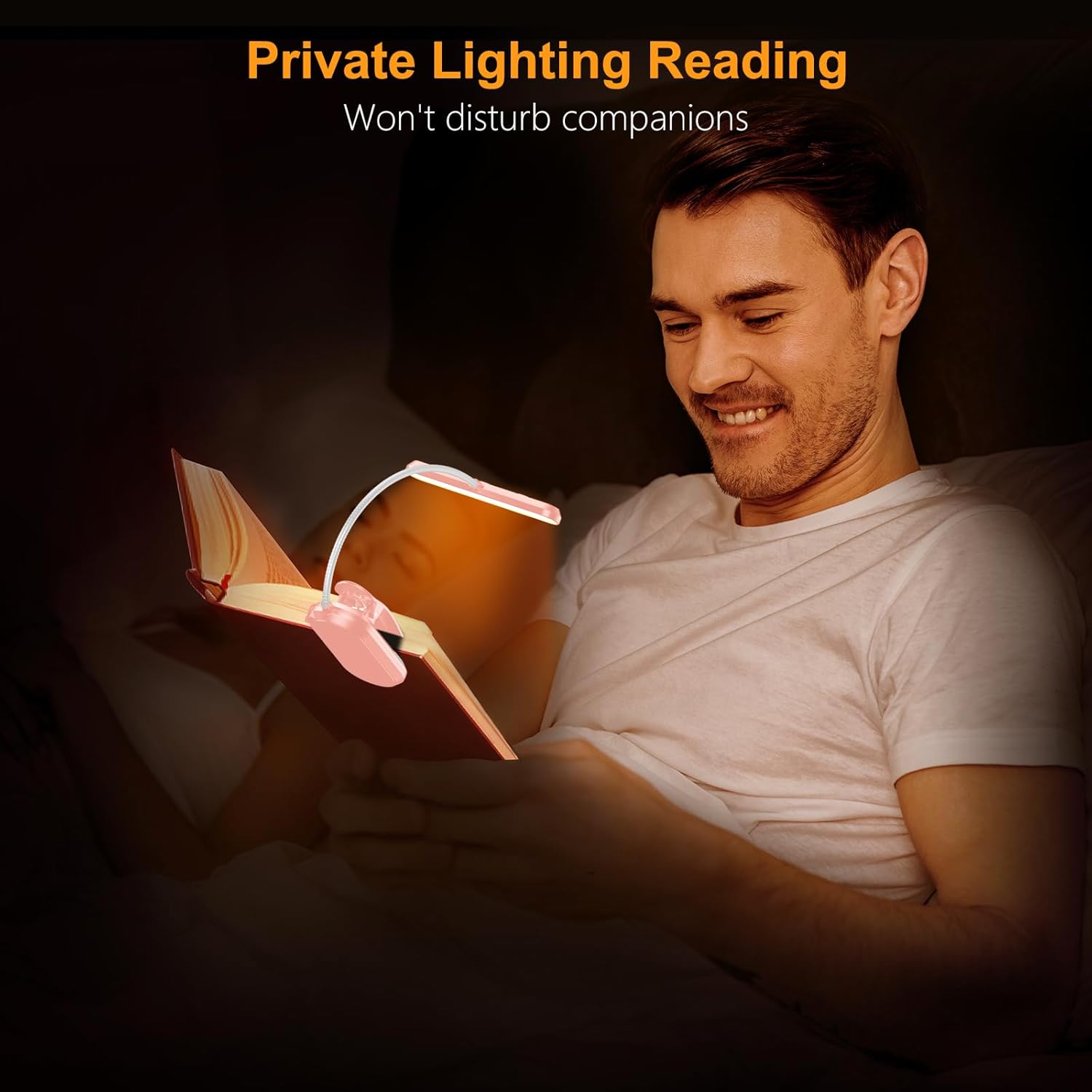 Gritin USB-C Rechargeable Book Light for Late-Night Studying – Focused 19 LED Beam on Dorm Desk, E-Reader, or Library Table