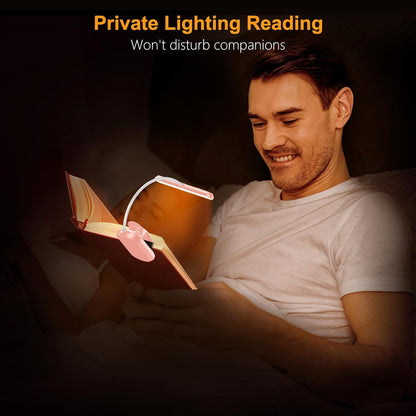 Gritin USB-C Rechargeable Book Light for Late-Night Studying – Focused 19 LED Beam on Dorm Desk, E-Reader, or Library Table