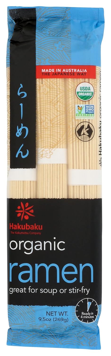 Hakubaku Organic Ramen Noodles, 9.5 oz – One Simple Pantry Staple for Less Clutter