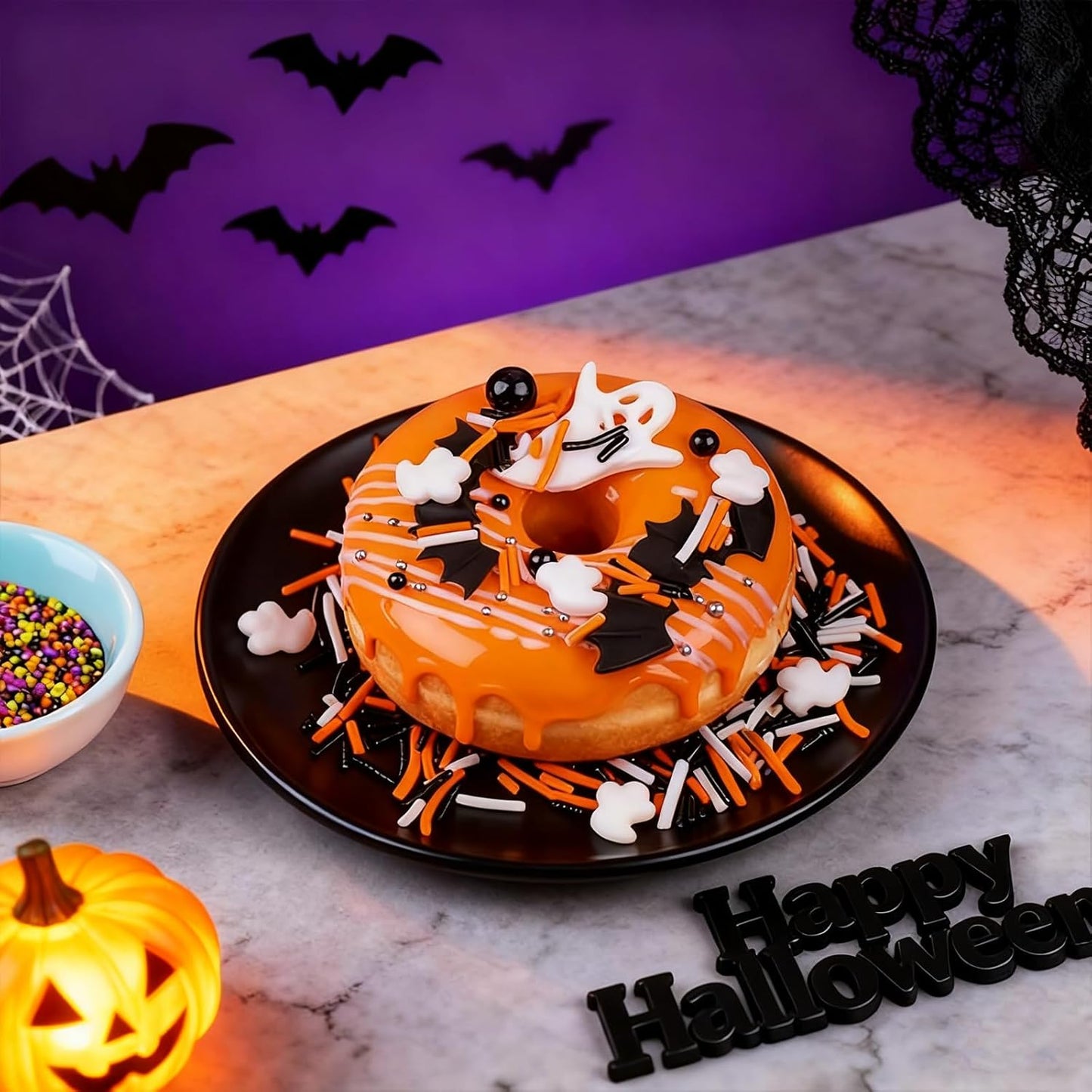 Halloween Sprinkles - Statement Table Decor for Halloween Dessert Spreads and Charcuterie Boards, 320g Edible Mix