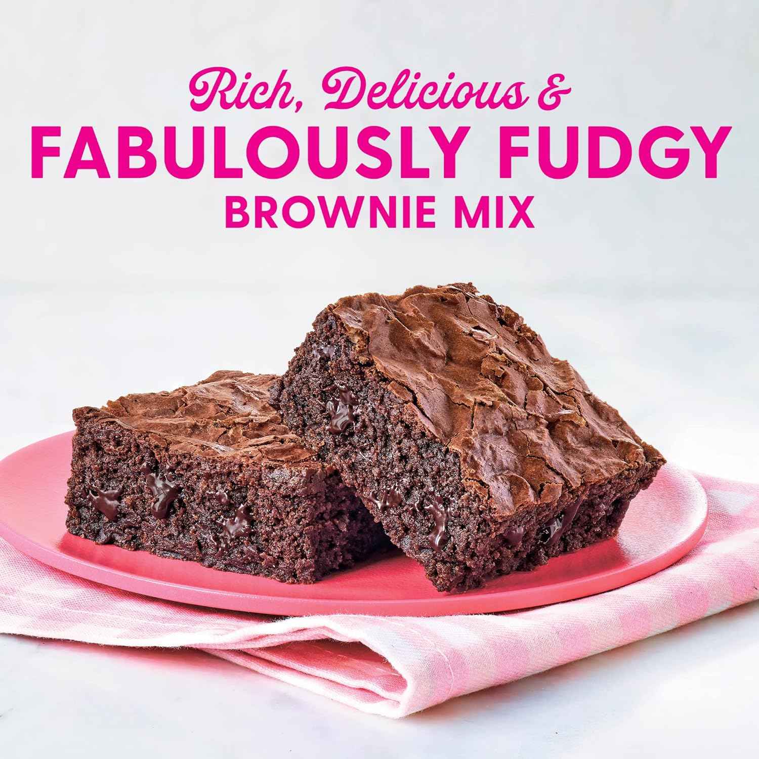 Duncan Hines Dolly Parton Fabulously Double Fudge Brownie Mix – Easy Bake-Along Dessert for Kids' Halloween Parties, 17.6 oz Family Box