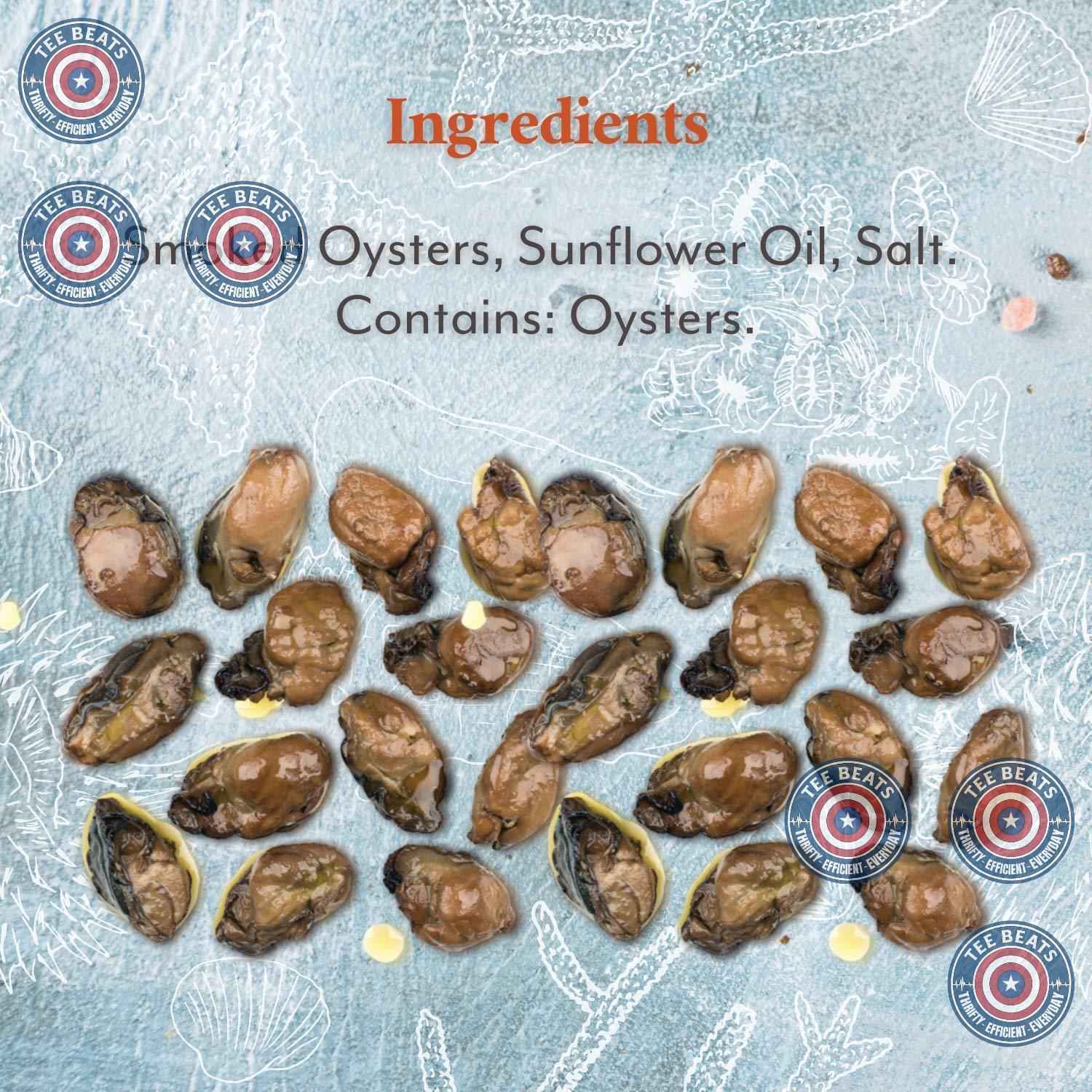 Roland Foods Cherrywood-Smoked Pacific Oysters – Premium Hand-Packed Tin for the Fine Dining Enthusiast, 3 oz Single-Serve