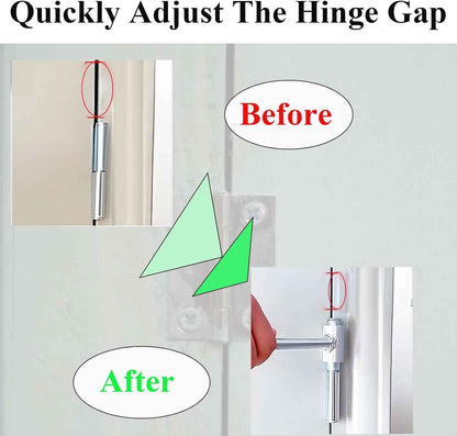 Door Hinge Gap Adjusting Wrench Tool, Streamlined Polished Finish Adjuster for Intentional Tool Drawers in Residential Workshop Spaces
