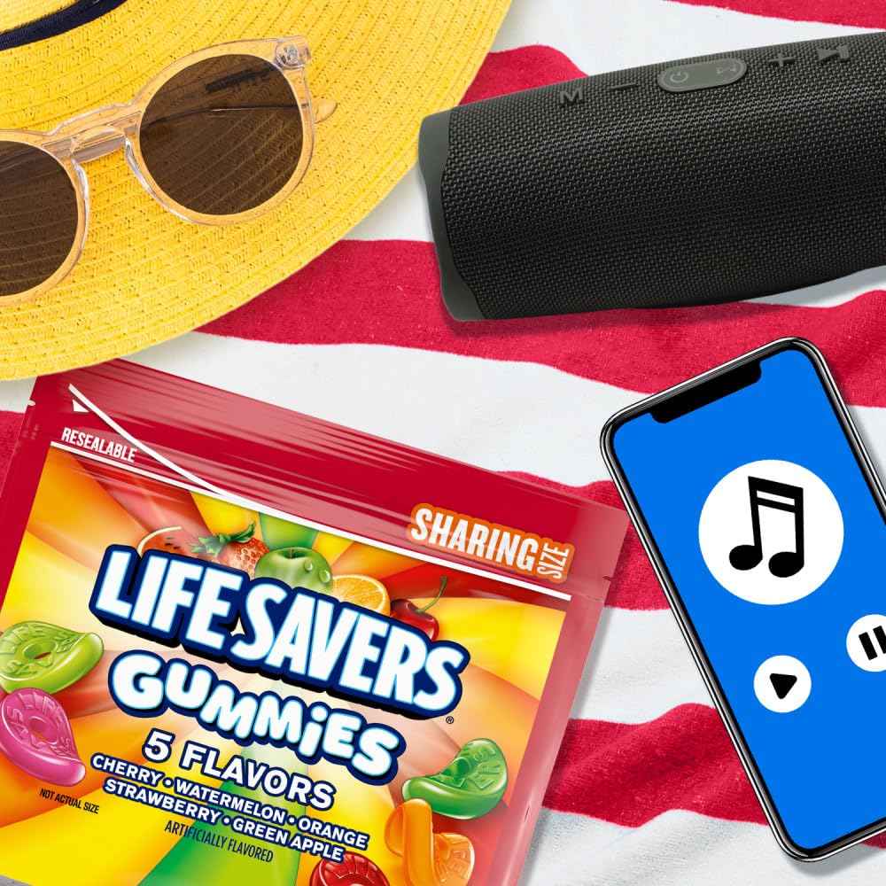 LIFE SAVERS Wint-O-Green Hard Candy Mints – Nostalgic Birthday Gift for Mom, 13 oz Sharing Bag