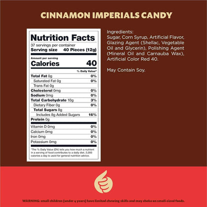 Cinnamon Imperials – Glossy Red Imperial Sweets in Bulk Bag Perfect for Cozy Coffee Bar Decor and Seasonal Snack Vignettes