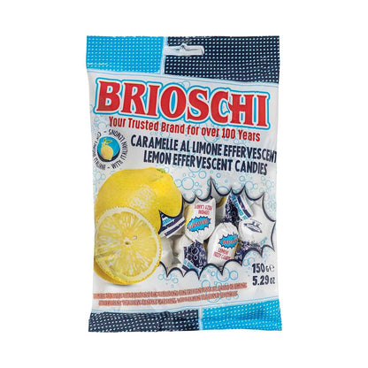 Brioschi Lemon Flavored Effervescent Digestive Italian Candies – Portable Thirst Quencher for Hiking and Picnics