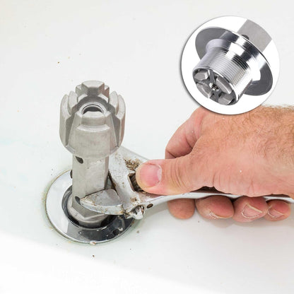 HAUTMEC PL0030 Tub Drain Wrench – Portable Plumbing Tool for Pool House and Outdoor Shower Repairs