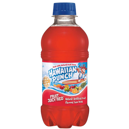 Hawaiian Punch 10oz Bottles 24 Pack – Low Calorie Vitamin C Drink for Mindful Afternoon Snacking and Hydration Routines