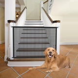 Cupount Pet Mesh Gate for Stairs – Damage-Free Barrier to Block Puppies from Climbing Unsupervised