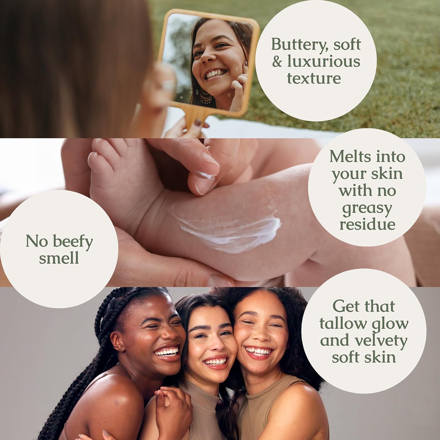 Hearth & Homestead Tallow Balm – All-Natural Single-Product Skincare Streamlined for Capsule Bathrooms