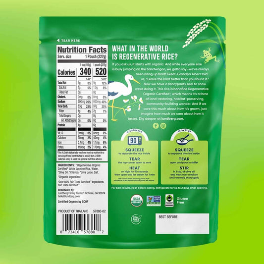 Lundberg Cilantro Lime Rice 5.5 Oz – Clean-Ingredient Pantry Staple for Mindful Meal Prep