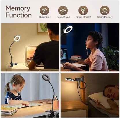 Minimalist LED Desk Lamp – Clean-Lined Clip-On Light for Clutter-Free Workstations, USB Powered