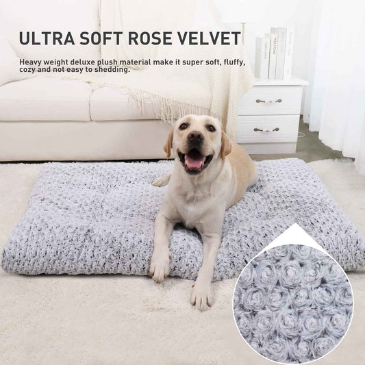 KSIIA Orthopedic Dog Crate Pad for Senior Dogs with Joint Relief Support