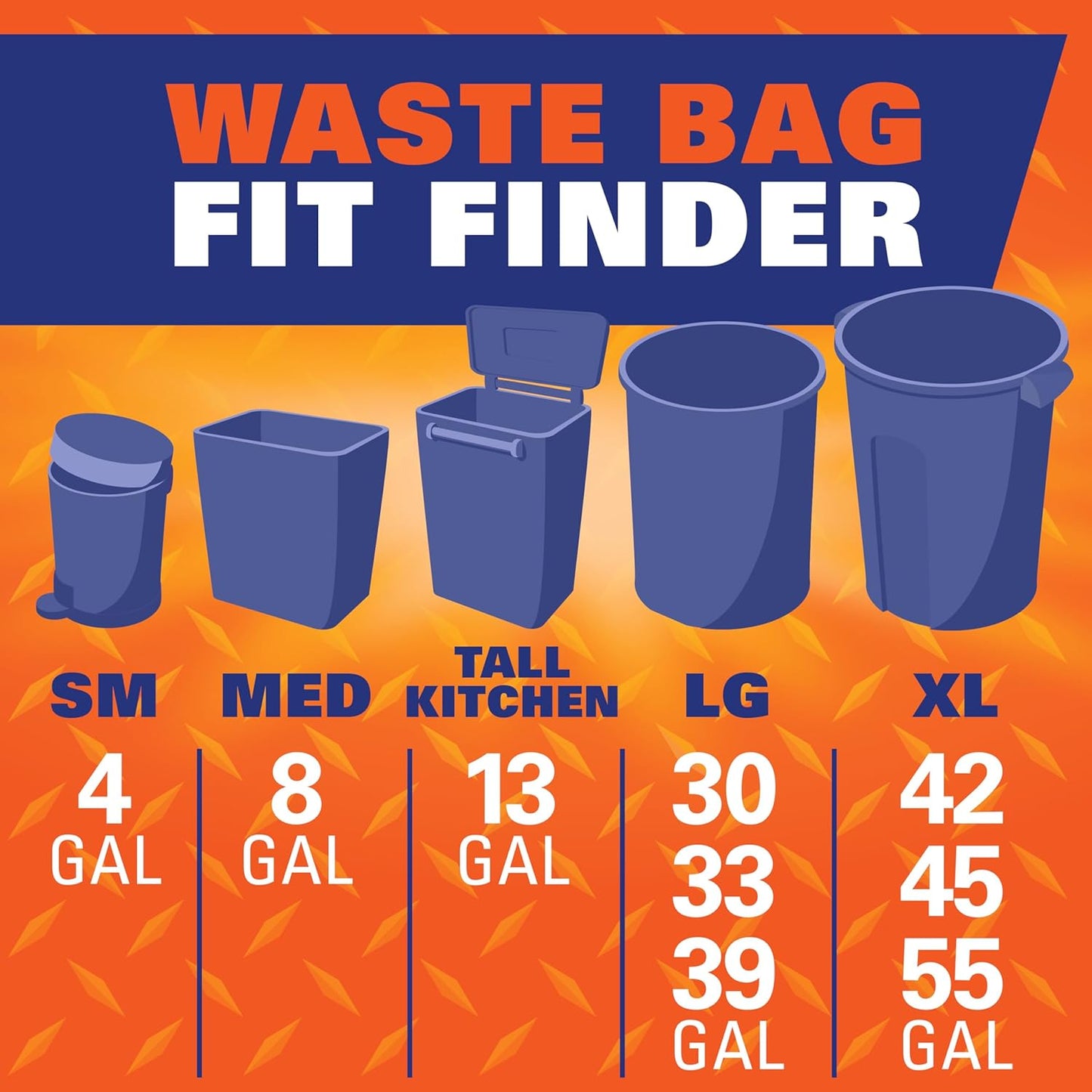 Hefty Ultra Strong 13 Gallon Trash Bags – Simple Blackout Design, One-Pull Drawstring, Clean Burst Odor Control, 40 Count