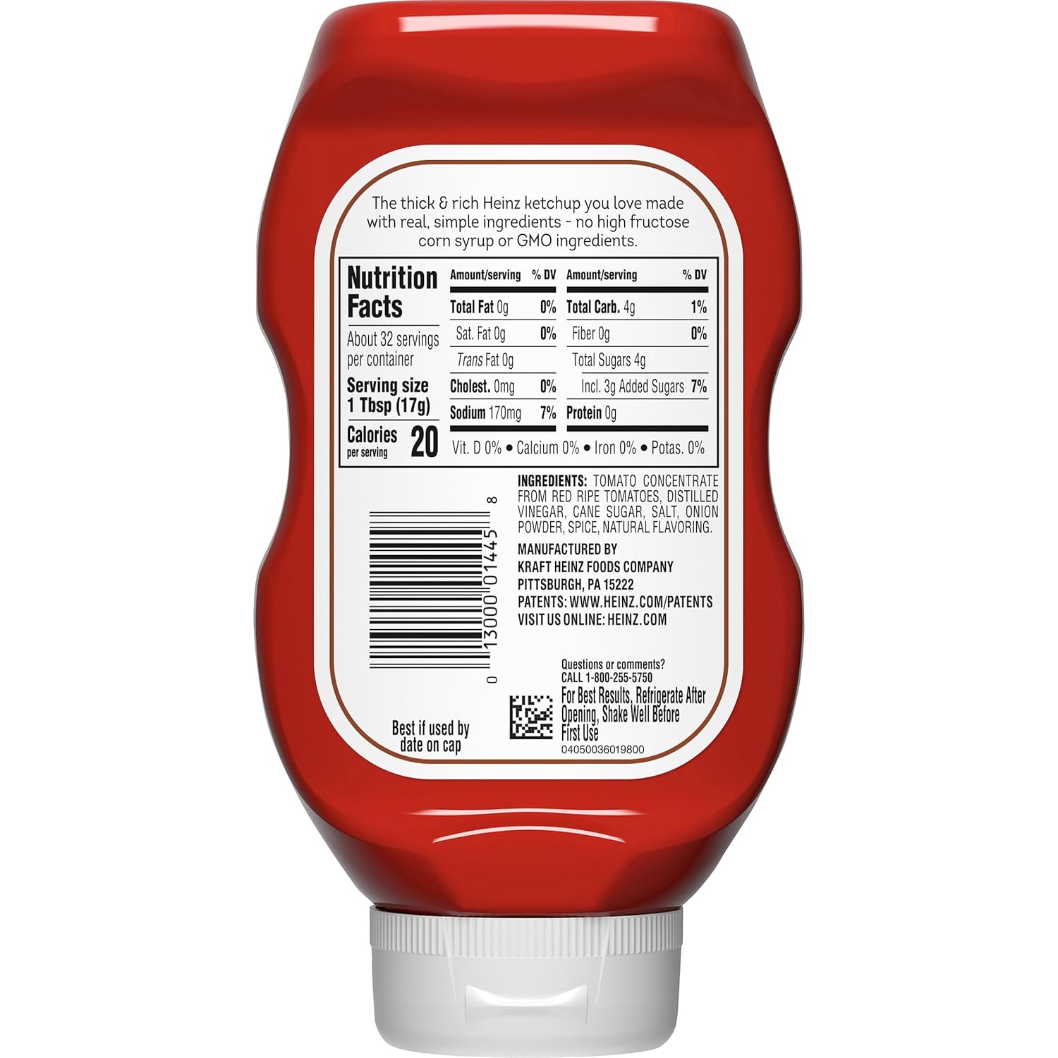 Heinz Simply Tomato Ketchup – Squeeze-Bottle Condiment for Backyard Grilling and Cookouts