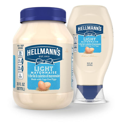 Hellmann's Light Mayonnaise – Creamy Base for Picnic Potato Salads, Backyard Cookouts, and Potluck Sides