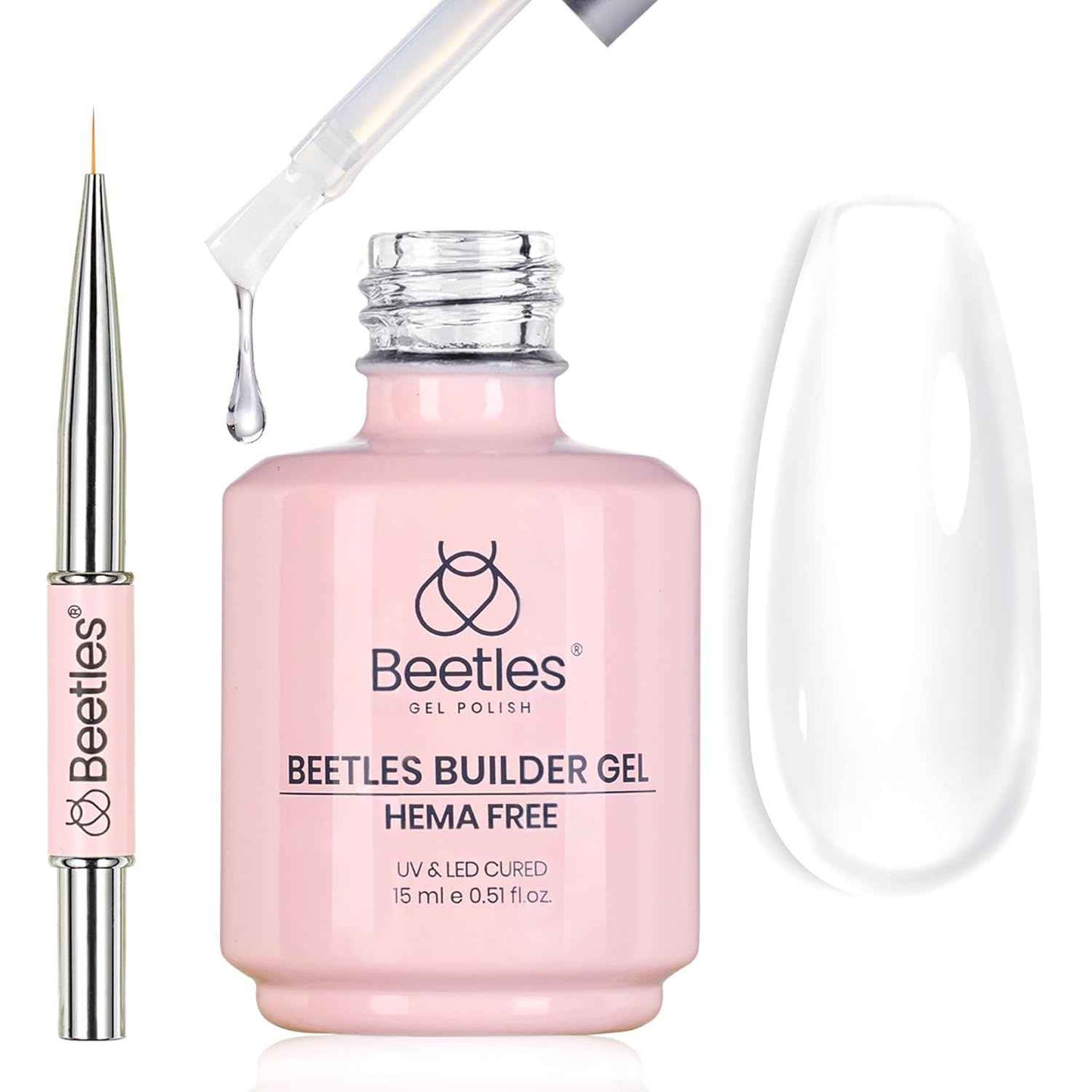 Beetles HEMA-Free Builder Gel – 30-Day Chip-Free Manicure for Busy Hands and Workdays