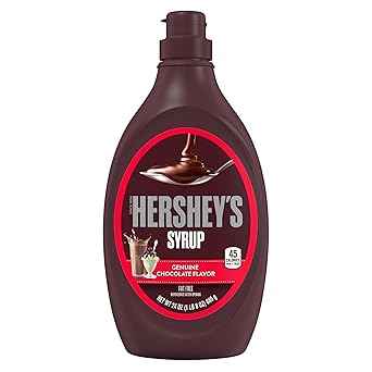 HERSHEY'S Chocolate Syrup 24 oz – Classic Branded Pantry Staple for a Cozy Breakfast Nook Aesthetic