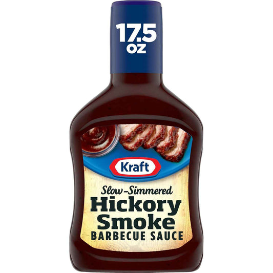 Kraft Hickory Smoke Slow-Simmered Barbecue Sauce, 17.5 oz Bottle – Thoughtful Housewarming Gift for the Grilling Enthusiast