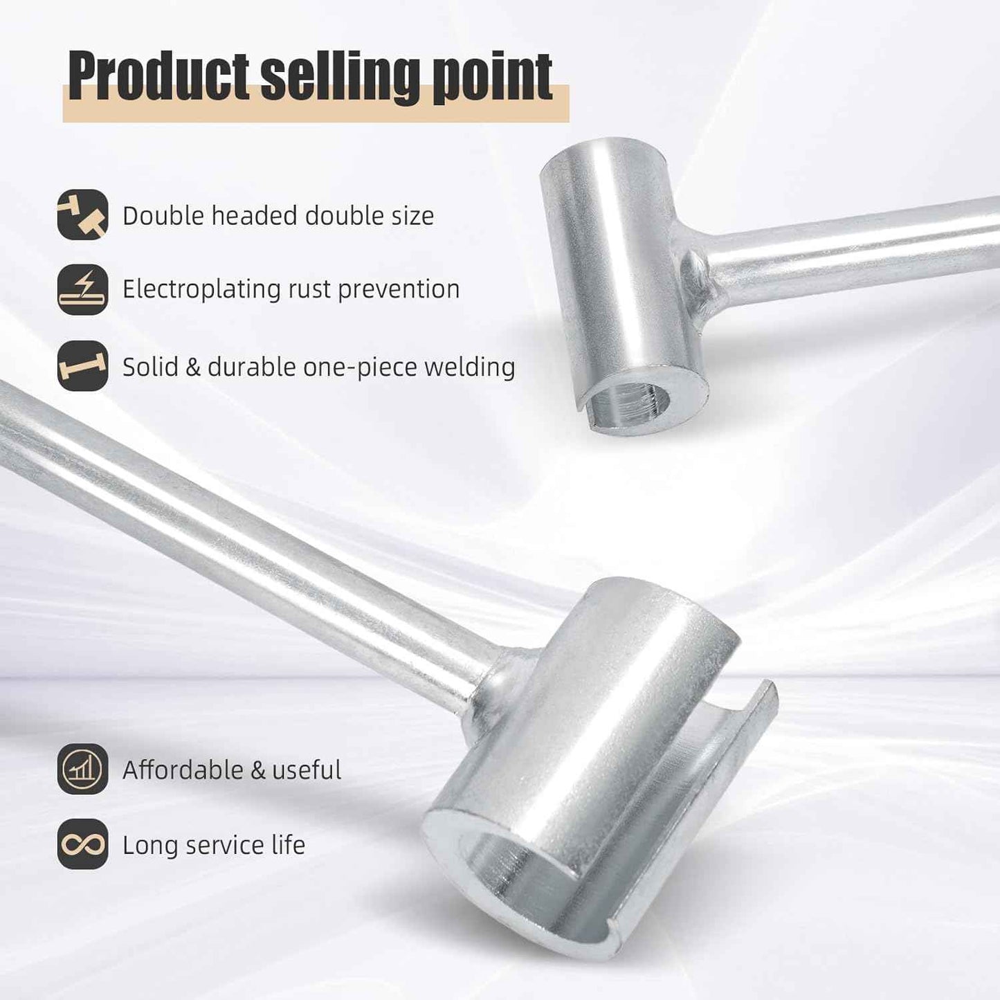 Fire Door Compliance Adjuster Wrench – Galvanized Anti-Rust Tool for Stairwell and Egress Corridor Inspections