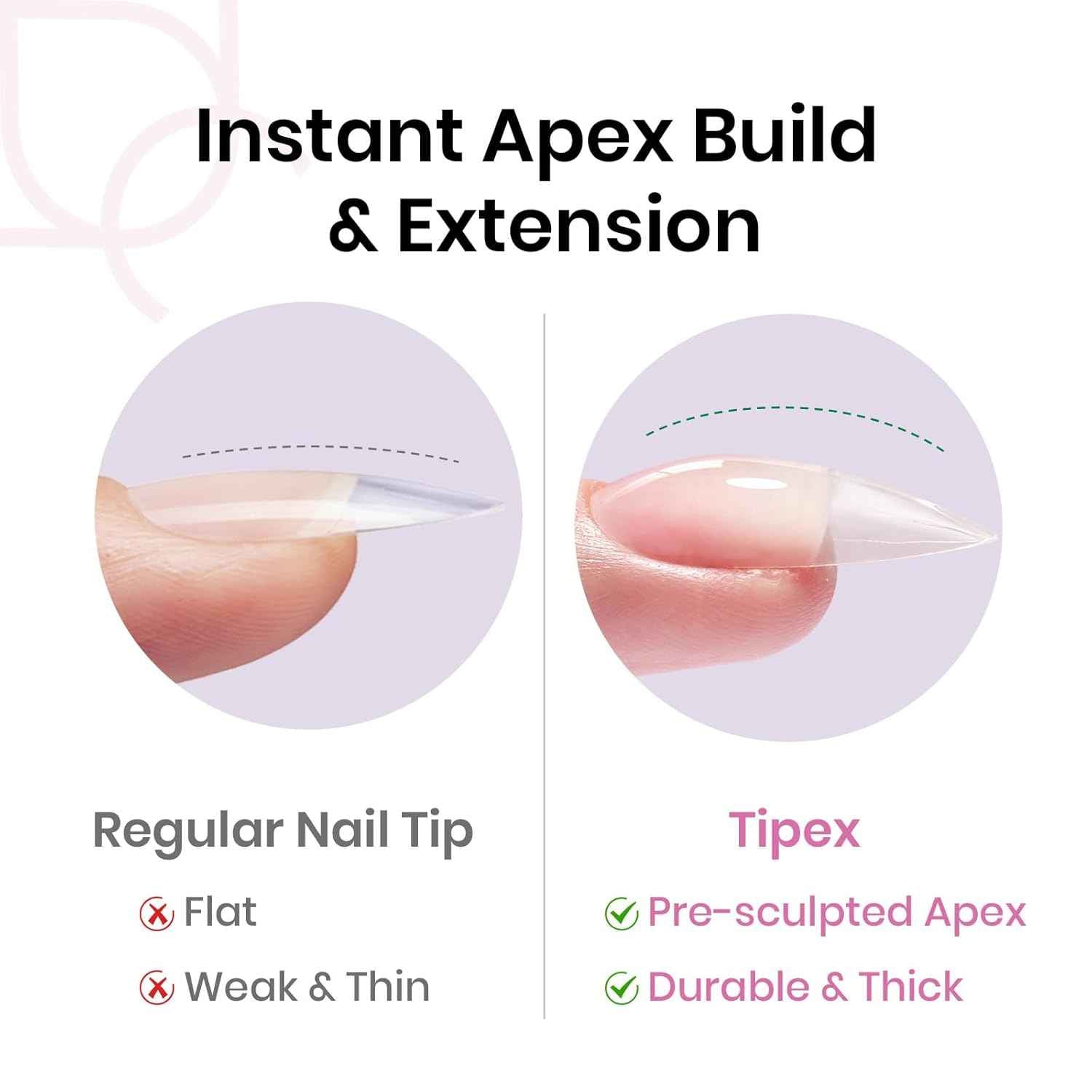 Beetles Tipex Instant Apex Nail Tips – Self-Care Sunday Ritual, Structured Manicure Without the Sculpting Stress