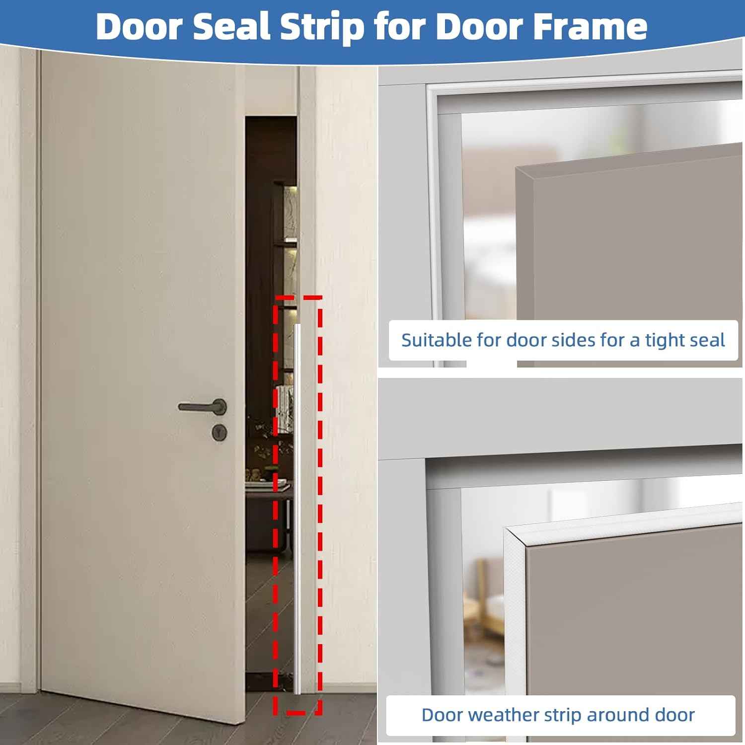 FrostGuard Wedge Foam Weather Stripping – Pet and Kid Safe Window Seal, Non-Toxic Adhesive Draft Stopper
