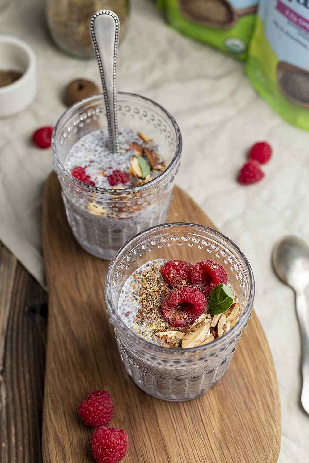 Carrington Farms Flax Chia Blend – Plant-Based Omega-3 for Mindful Morning Nutrition, USDA Organic Superfood for Self-Care