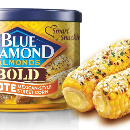 Blue Diamond Almonds BOLD Snack Nuts Variety Gift Pack, 6 oz Resealable Cans for Birthday Gifts, Hostess Presents and Holiday Giving