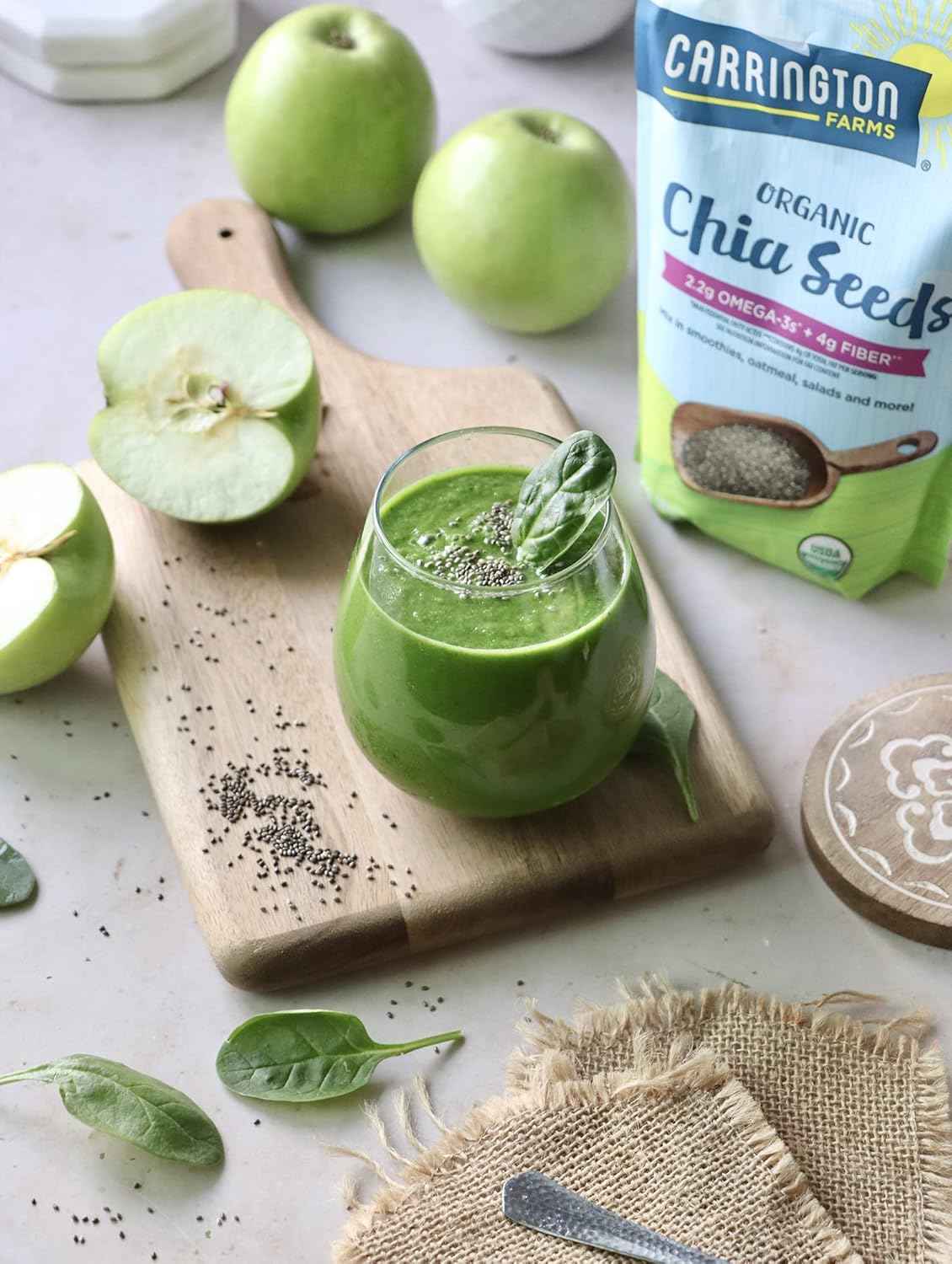 Carrington Farms Organic Chia Seeds – Heart and Brain Health Boost for Your Morning Self-Care Ritual