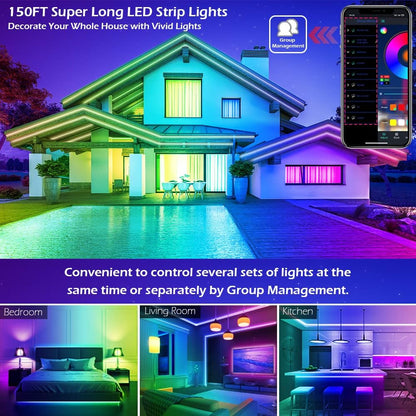 HiLighting 300FT LED Strip Lights with Timer and Dimming – Home Office Bias Lighting and Focus Ambient Light for Long Work Sessions