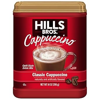 Hills Bros. Sugar Free French Vanilla Instant Cappuccino – Café-Quality Vanilla Indulgence at Home, No Espresso Bar Needed