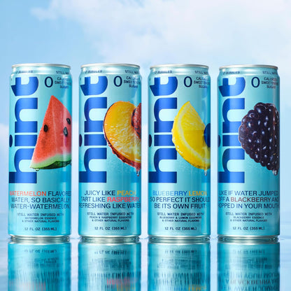 Hint Canned Water Pack – Lightweight Hydration for Camping Cooler and Hiking Trail, Recyclable Aluminum Cans