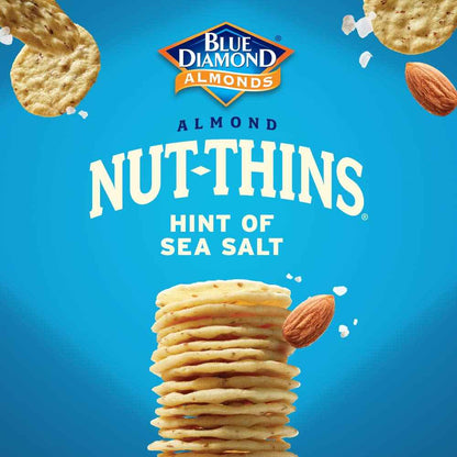 Blue Diamond Almonds Nut-Thins Hint of Sea Salt – Clean-Pantry Cracker for Less-Is-More Kitchens