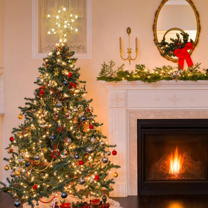 hogardeck Flameless LED Christmas Tree Topper – Safe Holiday Lighting Alternative to Candles for Homes with Kids and Pets