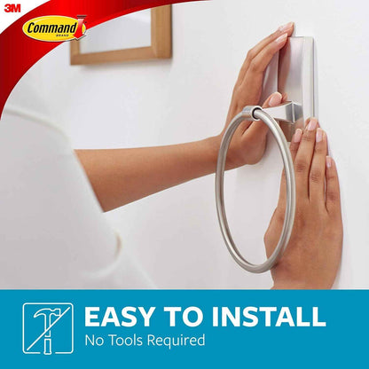 Command Black Hand Towel Holder – Practical Housewarming Gift for Apartment Dwellers, Damage-Free Bathroom Install