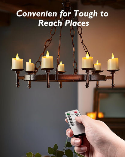 Homemory 12 Pack Remote Votive Candles – Thoughtful Housewarming Gift for Women, Mom and Newlywed Couples with Timer and Soft Flicker