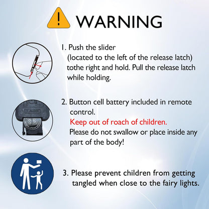 Homemory 4-Pack Battery Operated Fairy Lights – Flameless String Lights Safe for Bedroom Sleep, Kids Room, and Pet Areas