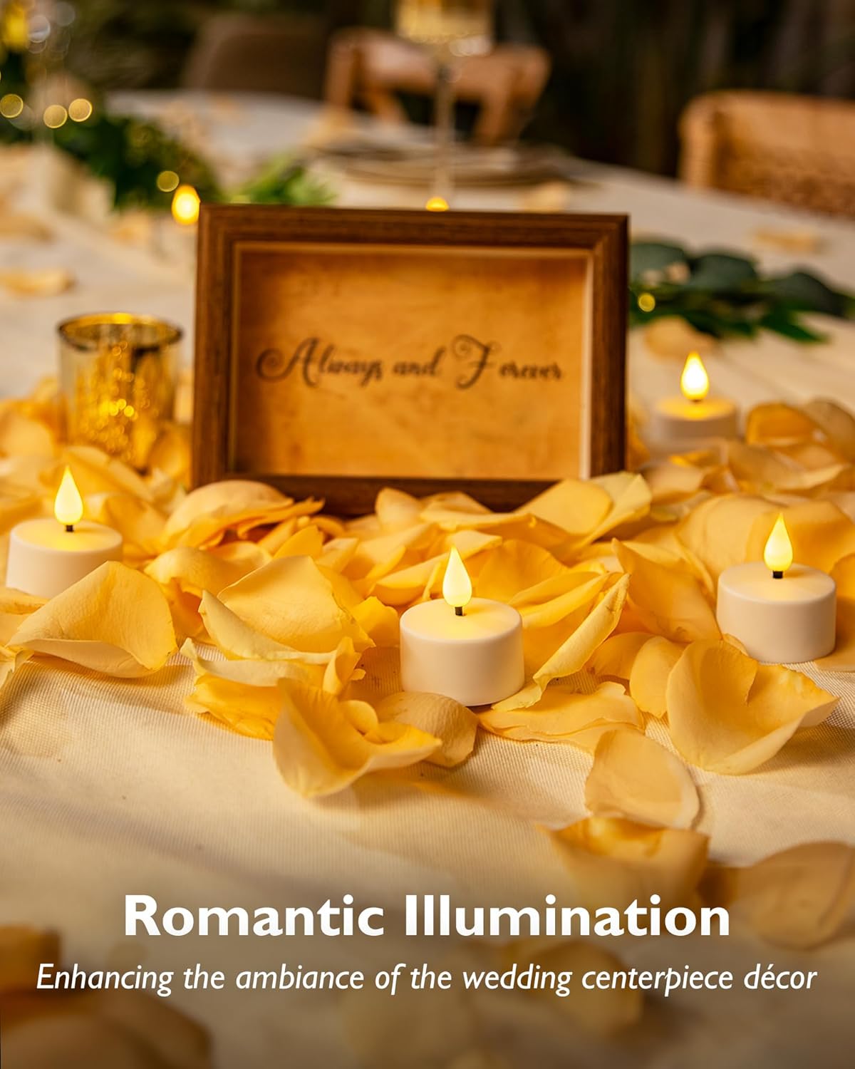 Homemory Rechargeable Tea Lights — Thoughtful Housewarming Gift for Her, 6-Pack with Timer