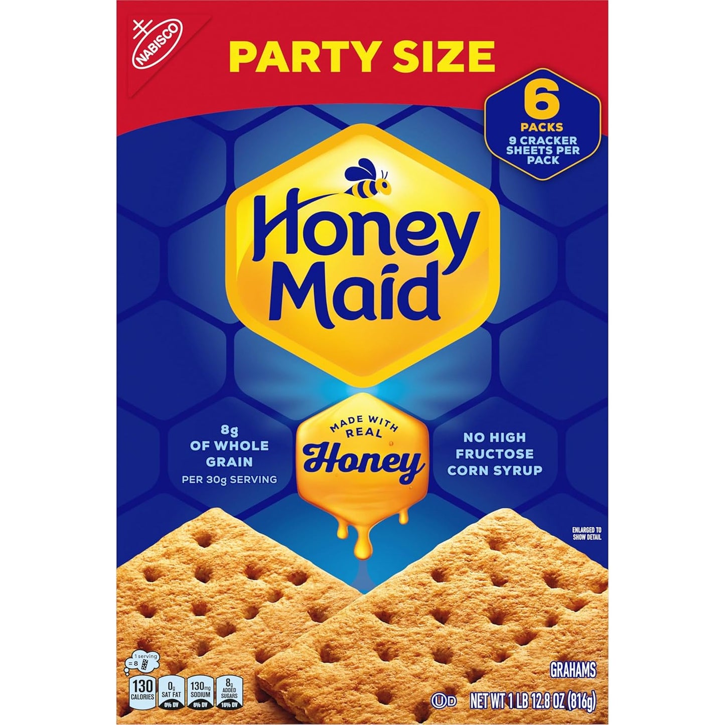 HONEY MAID Graham Crackers – Grandparent Gift Box, Sweet Snack for Grandkids