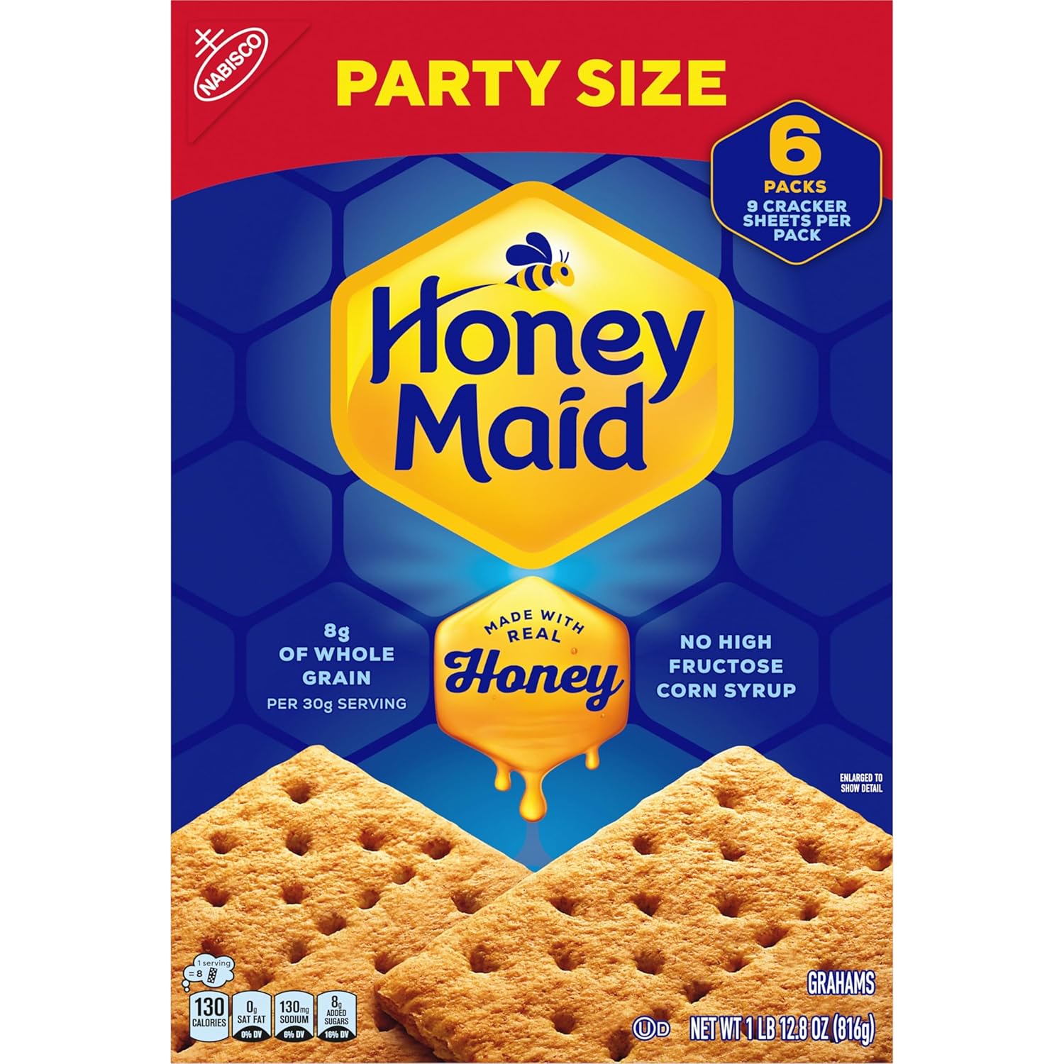 HONEY MAID Graham Crackers – Grandparent Gift Box, Sweet Snack for Grandkids