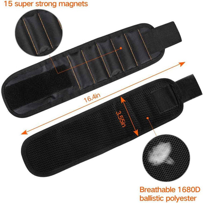 LATME Magnetic Wristband – Unique Birthday Gift for Dad, Handy Tool Wrist Band for Holding Screws and Drill Bits