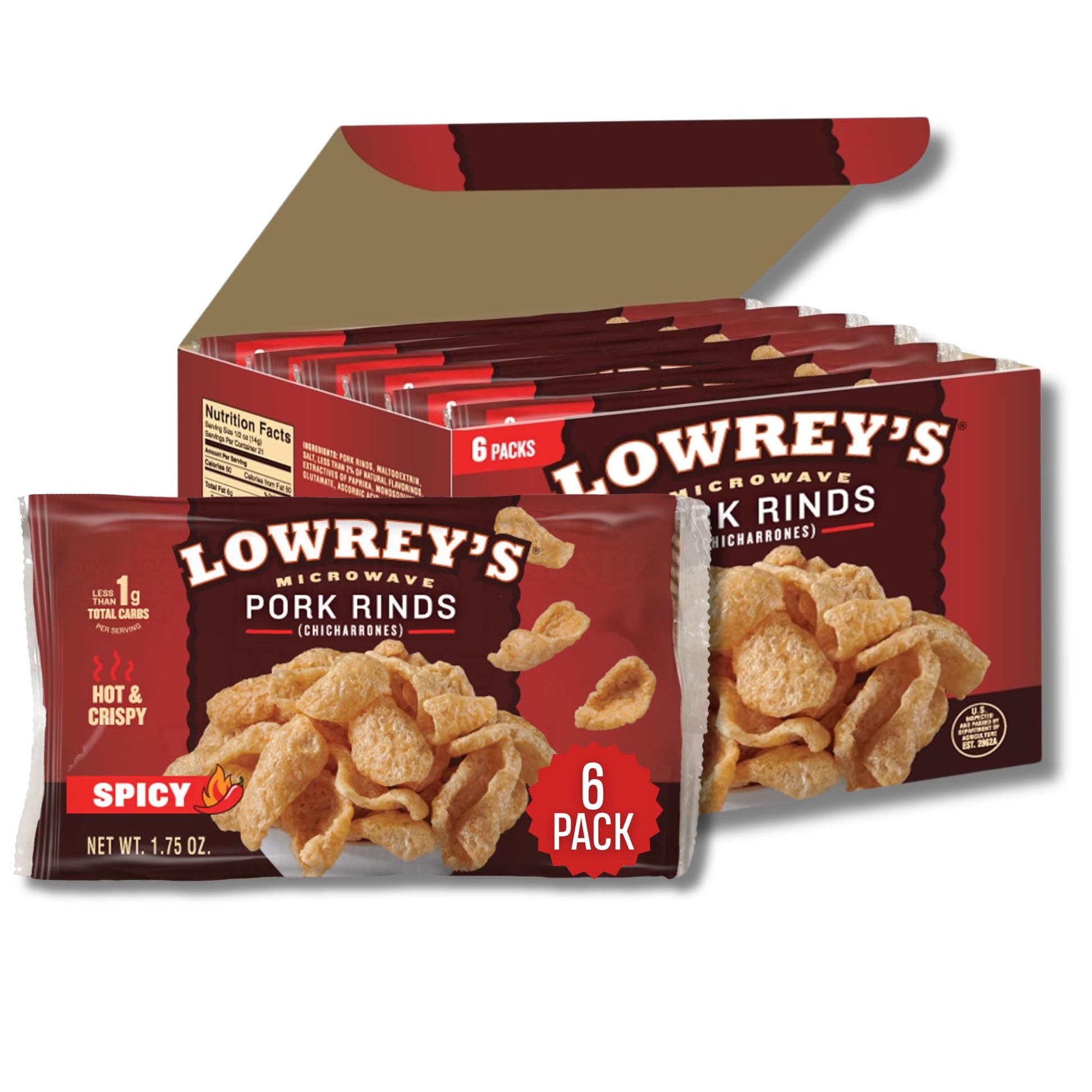 Hot & Spicy - 1.75 Ounce (Pack of 6)
