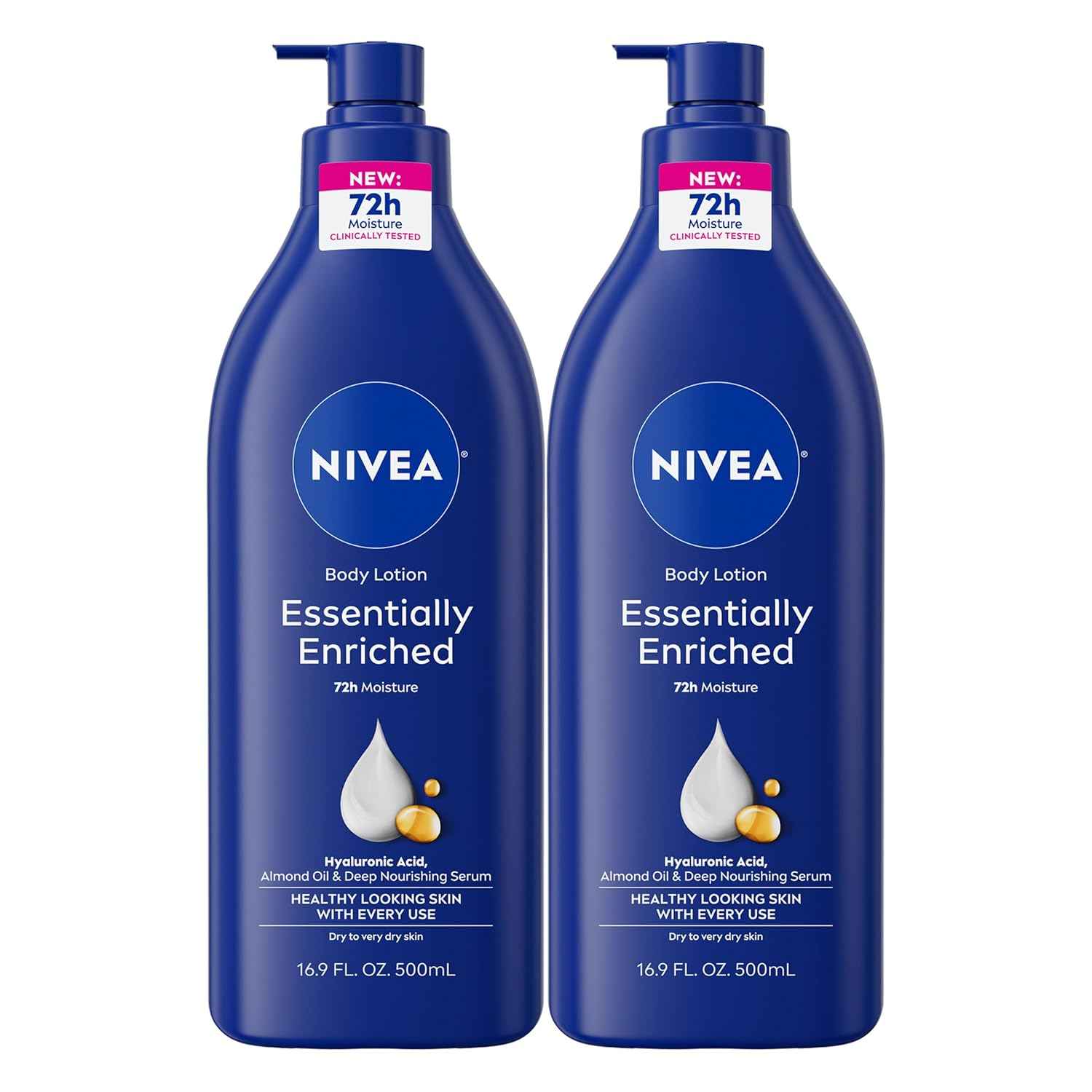 NIVEA Essentially Enriched Body Lotion for Very Dry Skin – Thoughtful Dermatologist-Tested Gift Set for Mom and Her Daily Routine