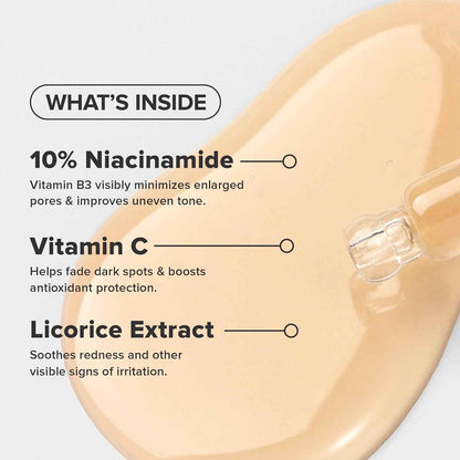 Paula's Choice 10% Niacinamide Serum for Clean Bathroom Counter, Streamlined One-Bottle Skincare Solution