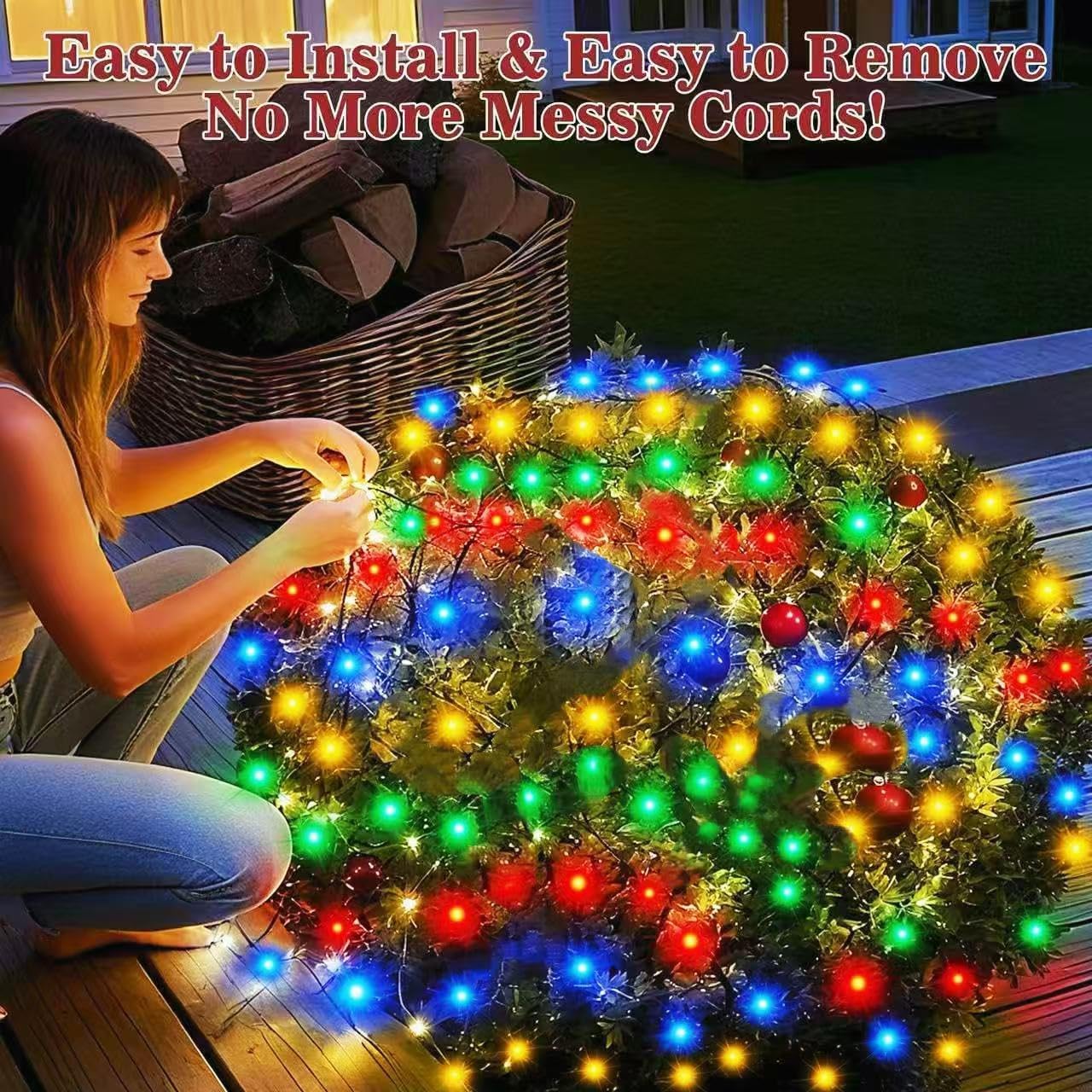 HYH Christmas Net Lights – Thoughtful Holiday Gift for Her, 12FT x 5FT 360 LED Mesh Net for Mom, Hostess, and Home Decor Lovers