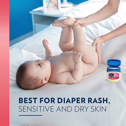 Vaseline Baby Petroleum Jelly 4-Pack – Simple One-Step Skin Protection for Streamlined Baby Care Routines