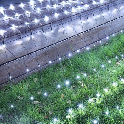 iBaycon 4ft x 6ft Warm White Net Lights – Simple Clean Holiday Decor for Neutral Interiors and Uncluttered Spaces