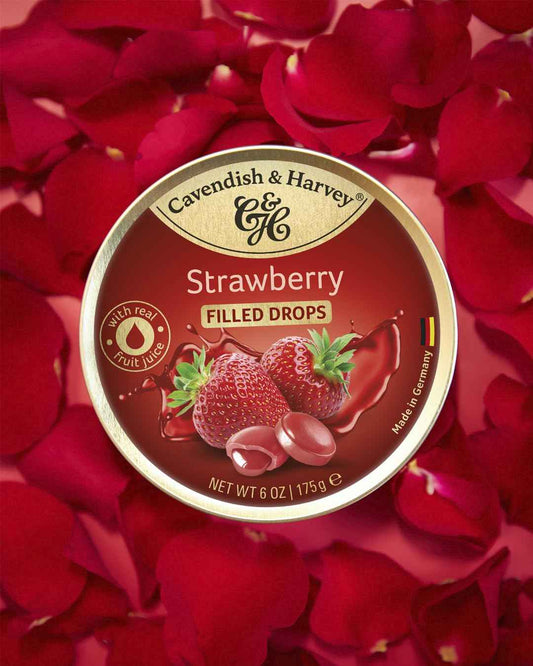 Cavendish & Harvey Fruity Orange Candy in Keepsake Gold Tin – European Luxury Candy for Entertaining