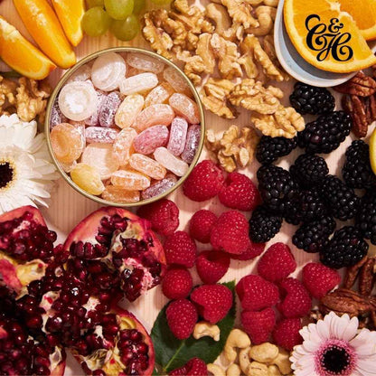 Cavendish & Harvey Mixed Fruit Drops – Decorative Gold Tin That Doubles as Keepsake Storage, 5.3 oz