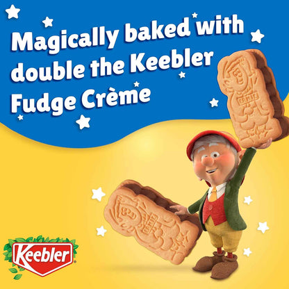 Keebler E.L. Fudge Double Stuffed Elfwich Cookies – Lunchbox Snack Pack for Kids' School Lunches, 16.9 oz Family Size